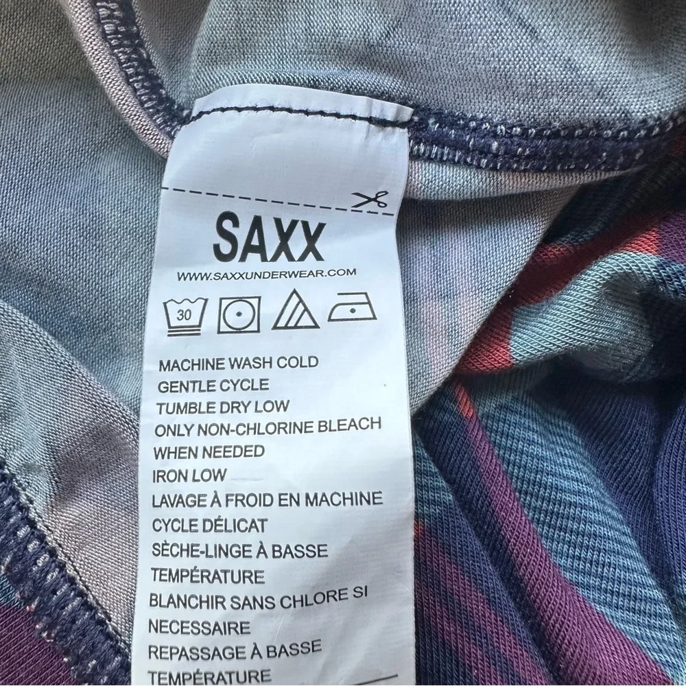 SAXX Underwear Snooze‎ Pyjama Pants Plaid Size Small Like new Condition - Picture 4 of 5